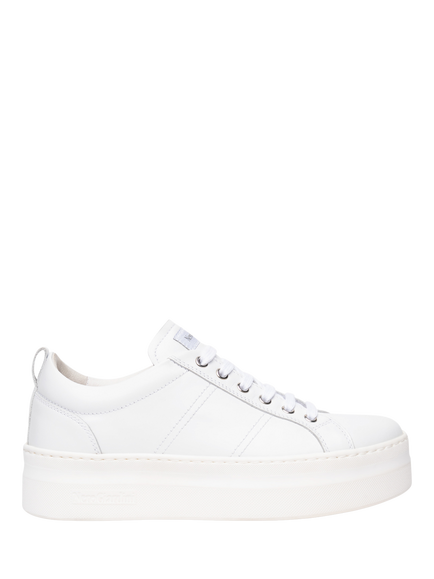 NeroGiardini Fiumara Leather Trainers - view 2, White