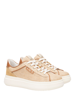 NeroGiardini Riola Canvas Trainers - view 2, Sand
