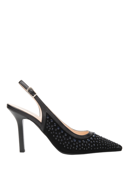 NeroGiardini Sacco Stiletto Heel Court Shoes, Black