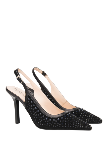 NeroGiardini Sacco Stiletto Heel Court Shoes - view 2, Black