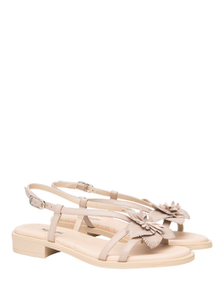 NeroGiardini Adrano Leather Strappy Sandals - view 2, Pink