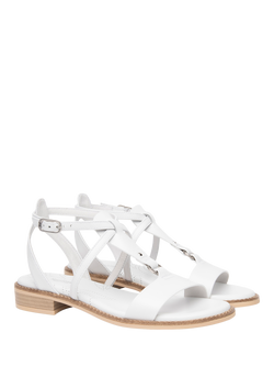 NeroGiardini Bevagna Leather Strappy Sandals - view 2, White