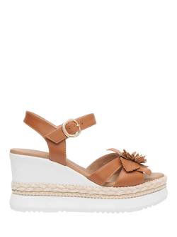 NeroGiardini Bressanone Wedge Heel Sandals, Brown