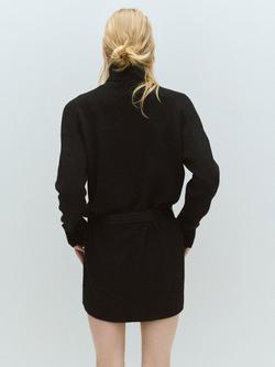 Mango Roll Neck Jumper Mini Dress - view 2, Black