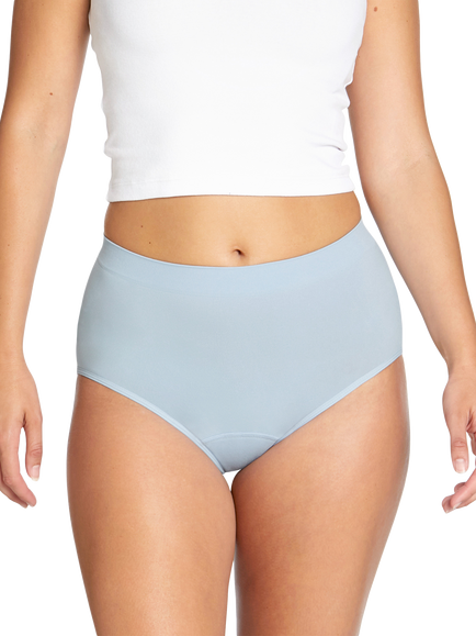 Love Luna Side Seamfree Period Full Briefs, Pack of 3, Blue Mix - view 2, Blue Mix
