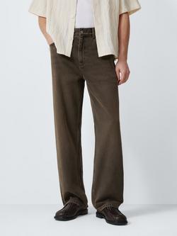 John Lewis x LABRUM Nomoli Straight Fit Jeans, Brown, Brown