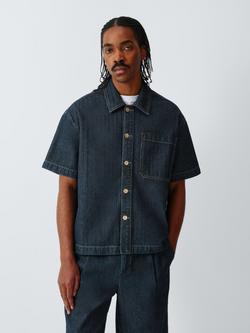 John Lewis x LABRUM Cotton Oversized Fit Denim Shirt, Indigo, Indigo