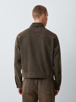 John Lewis x LABRUM Denim Trucker Jacket, Brown - view 2, Brown