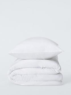 John Lewis Anti-Allergy Duvet, 10.5 Tog & Standard Pillow, Medium (3) Bundle, White