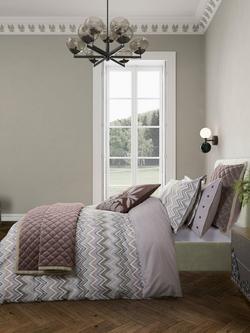 Bedeck of Belfast Claudia Duvet Cover Set, Pink Green, Pink Green