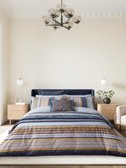 Bedeck of Belfast Aldin Duvet Cover Set, Celadon, Celadon