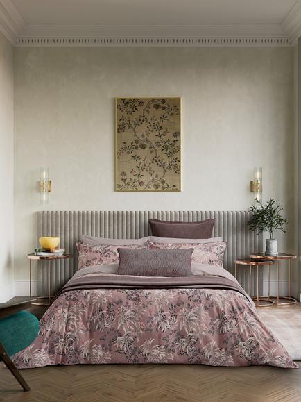 Bedeck of Belfast Katara Duvet Cover Set, Pink Grey, Pink Grey