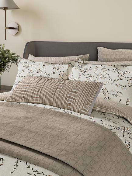 Bedeck of Belfast Rana Duvet Cover Set, Warm Grey - view 2, Warm Grey