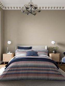 Bedeck of Belfast Stafford Duvet Cover Set, Navy Red, Navy Red