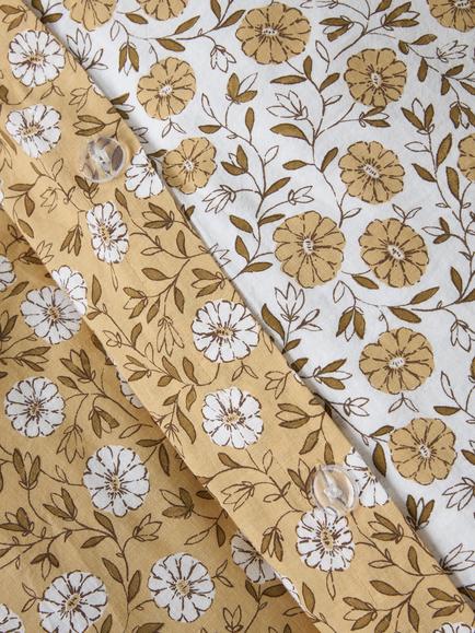 John Lewis Leafield Duvet Cover Set - view 2, Butter