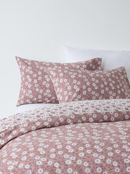 John Lewis Leafield Duvet Cover Set, Lilac
