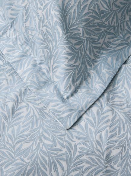 John Lewis Harrogate Pure Cotton Jacquard Bedding - view 2, Blue