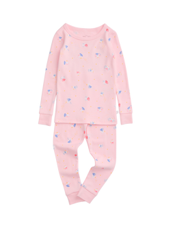 MORI Baby Enchanted Bunniy Pyjama Set, Pink Bunny, Pink Bunny
