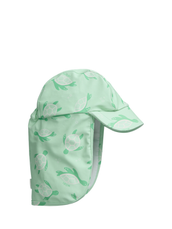 MORI Baby Sunsafe Sea Turtle Print Swim Hat, Turquoise, Turquoise