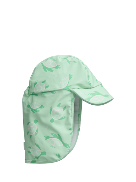MORI Baby Sunsafe Sea Turtle Print Swim Hat, Turquoise, Turquoise