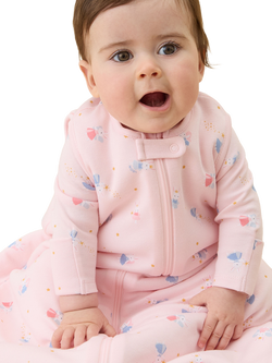 MORI Baby Enchanted Bunny Clever Sleeping Bag, 1.5 Tog, Pink Bunny - view 2, Pink Bunny