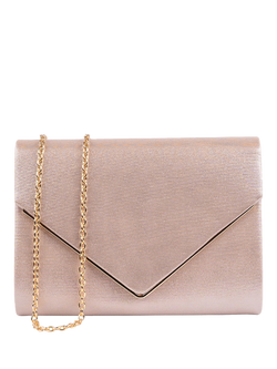 Paradox London Darcy Envelope Clutch Bag, Nude