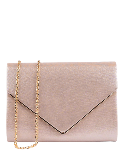 Paradox London Darcy Envelope Clutch Bag, Nude