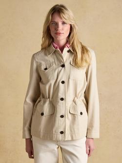 Joules Twyford Utility Jacket, Stone, Stone
