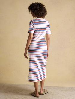 Joules Annabelle Stripe Twist T-Shirt Dress, Multi - view 2, Multi