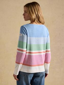 Joules Harbour Breton Stripe Top, Multi - view 2, Multi