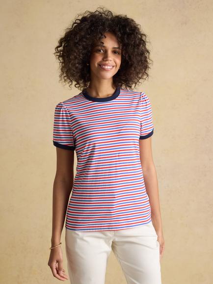 Joules Erin Stripe T-Shirt, Multi, Multi