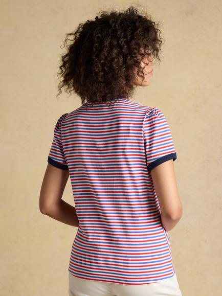 Joules Erin Stripe T-Shirt, Multi - view 2, Multi