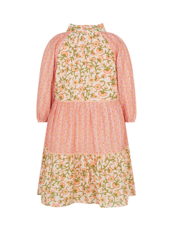 Angels by Accessorize Kids' Long Sleeve Floral Dress, Pink - view 2, Pink