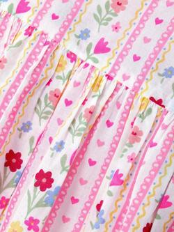 Angels by Accessorize Kids' Scalloped Collar Floral Prairie Dress, Multi - view 2, Multi