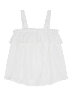 Angels by Accessorize Kids' Embroidered Sealife Cami Top, White - view 2, White
