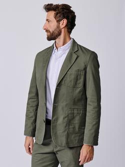 Aubin Mareham Patch Pocket Blazer, Khaki
