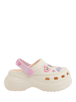 Angels by Accessorize Kids' Prairie Clog Sandals, Ivory, Ivory
