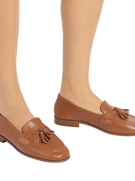 Dune London Giavonni Leather Snaffle Trim Loafers - view 2, Tan