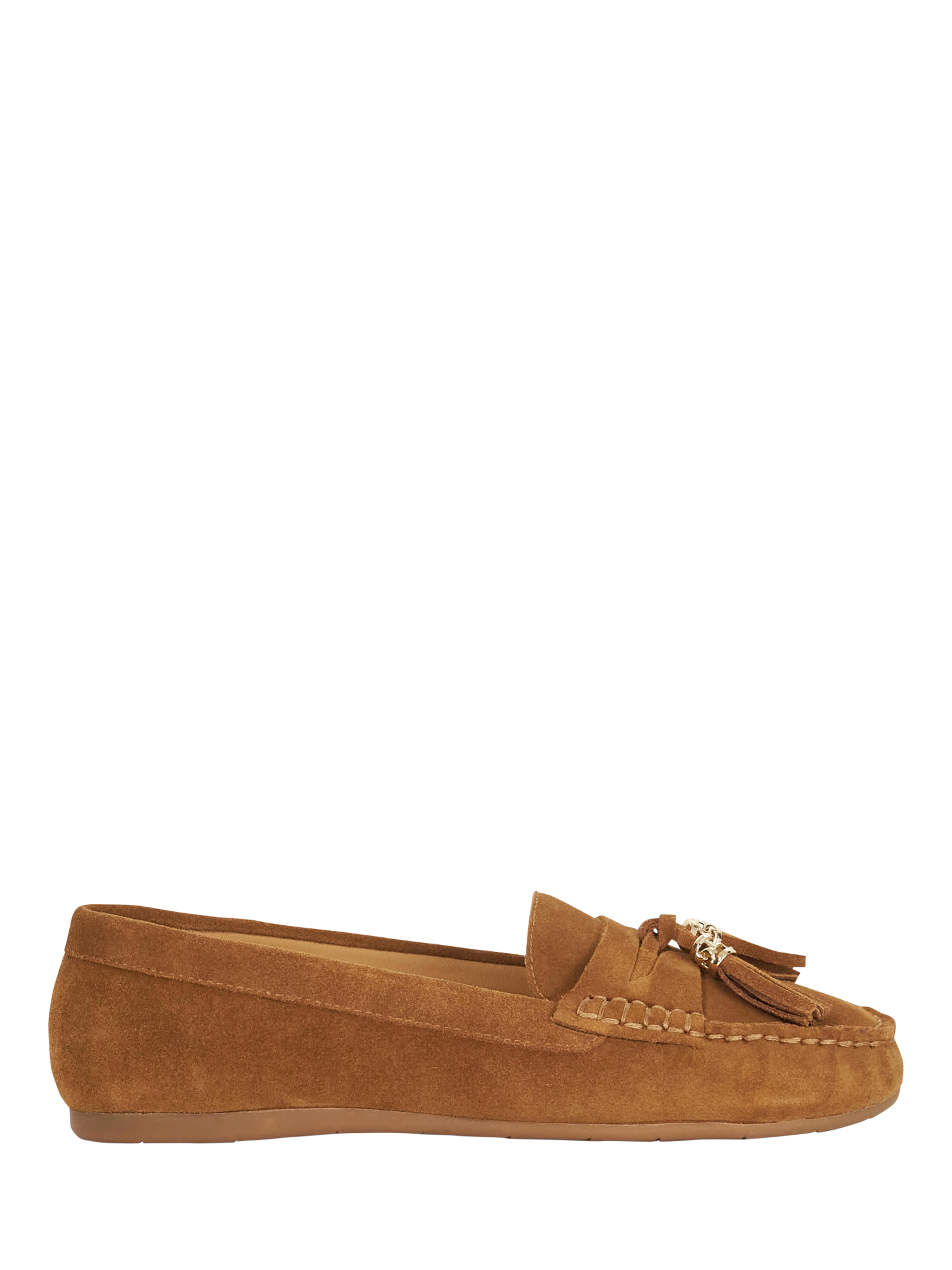 Dune London Gray Suede Tassel Woven Loafers Women main image 4