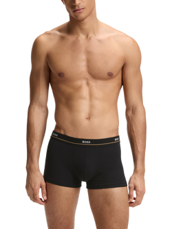 HUGO BOSS Stretch Cotton Jersey Trunks, Pack of 5, Multi - view 2, Multi