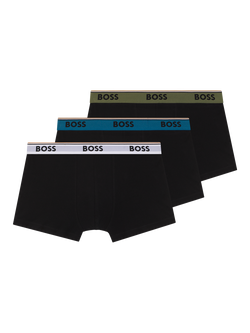 HUGO BOSS BOSS Trunks, Pack of 3, Black/Multi, Black/Multi