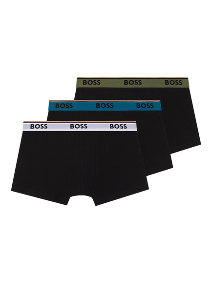 HUGO BOSS BOSS Trunks, Pack of 3, Black/Multi, Black/Multi