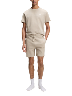 HUGO BOSS BOSS Drawstring Cotton Blend Shorts, Light Beige - view 2, Light Beige
