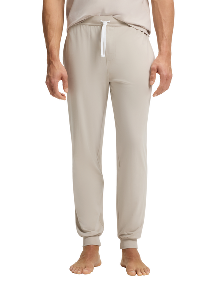 BOSS Stretch Cotton Lounge Trousers, Open Grey, Open Grey