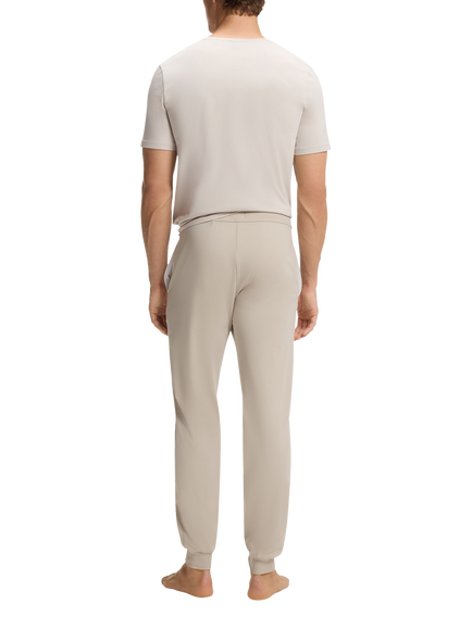 BOSS Stretch Cotton Lounge Trousers, Open Grey - view 2, Open Grey