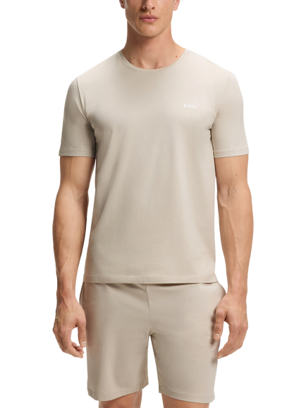 BOSS Stretch Cotton Lounge T-Shirt, Open Grey, Open Grey