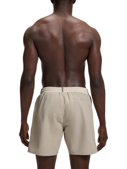 BOSS Woven Quick Dry Swim Shorts, Light Beige - view 2, Light Beige