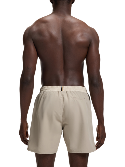 BOSS Woven Quick Dry Swim Shorts, Light Beige - view 2, Light Beige