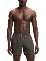 HUGO BOSS Spotty Geometric Swim Shorts, Black