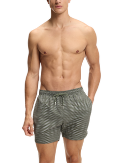 HUGO BOSS Spotty Geometric Swim Shorts, Open Green, Open Green